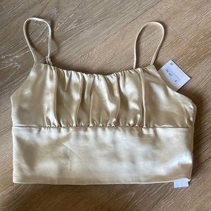 SATIN ZARA CROP TOP NWT size xs